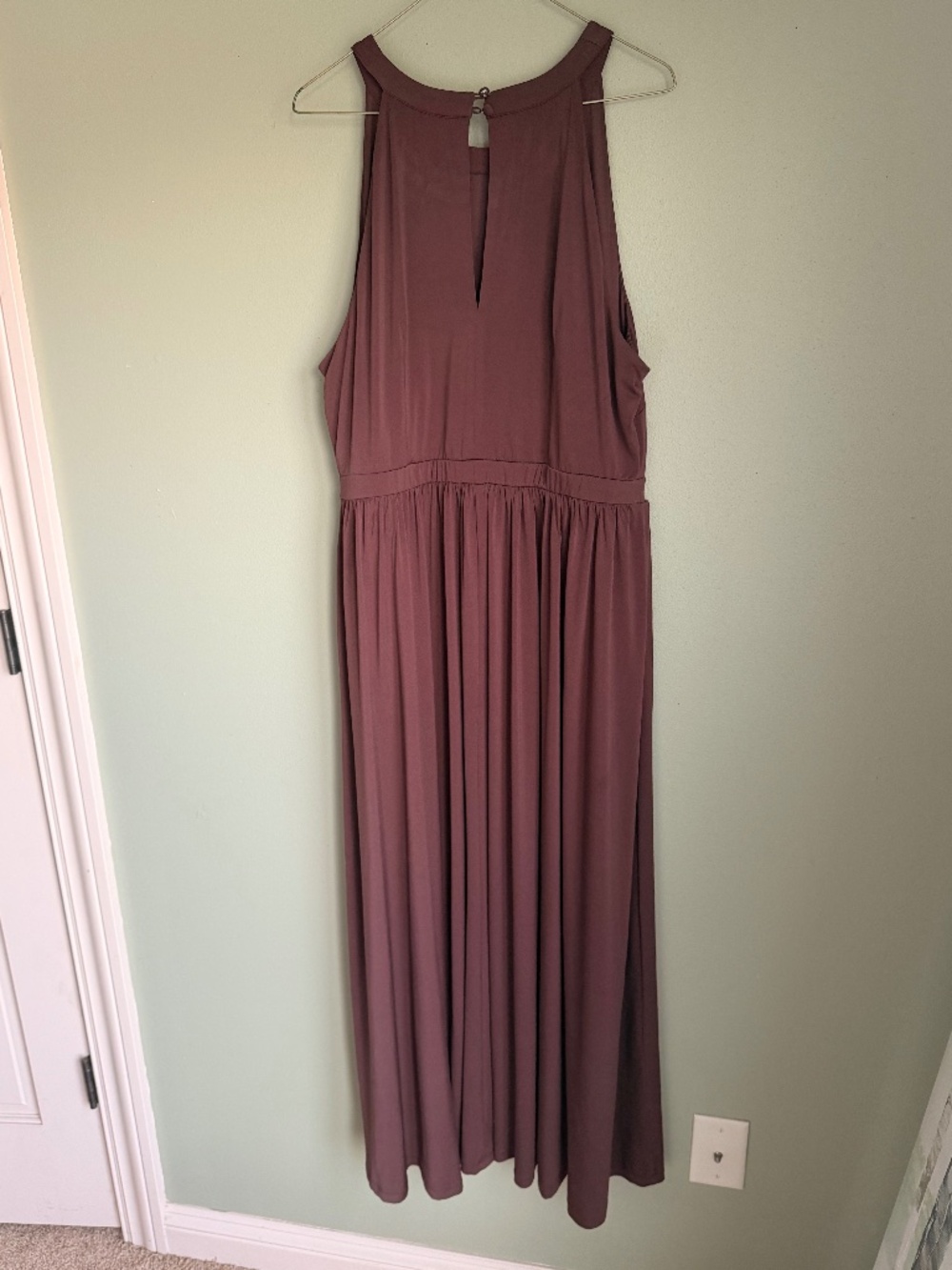 Burgundy maxi dress